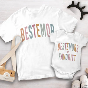 Matchende T-skjorte Bestemor og Favorittbarnebarnet
