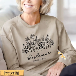 Personlig Bestemor T-skjorte hager bestemor siden 2024