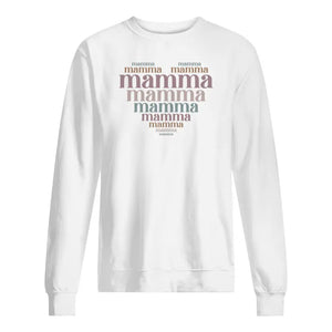 Mamma T-skjorte Retro Mamma hjerte