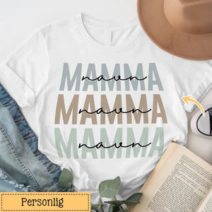Økologisk T-skjorte med Mamma Tekstmønster