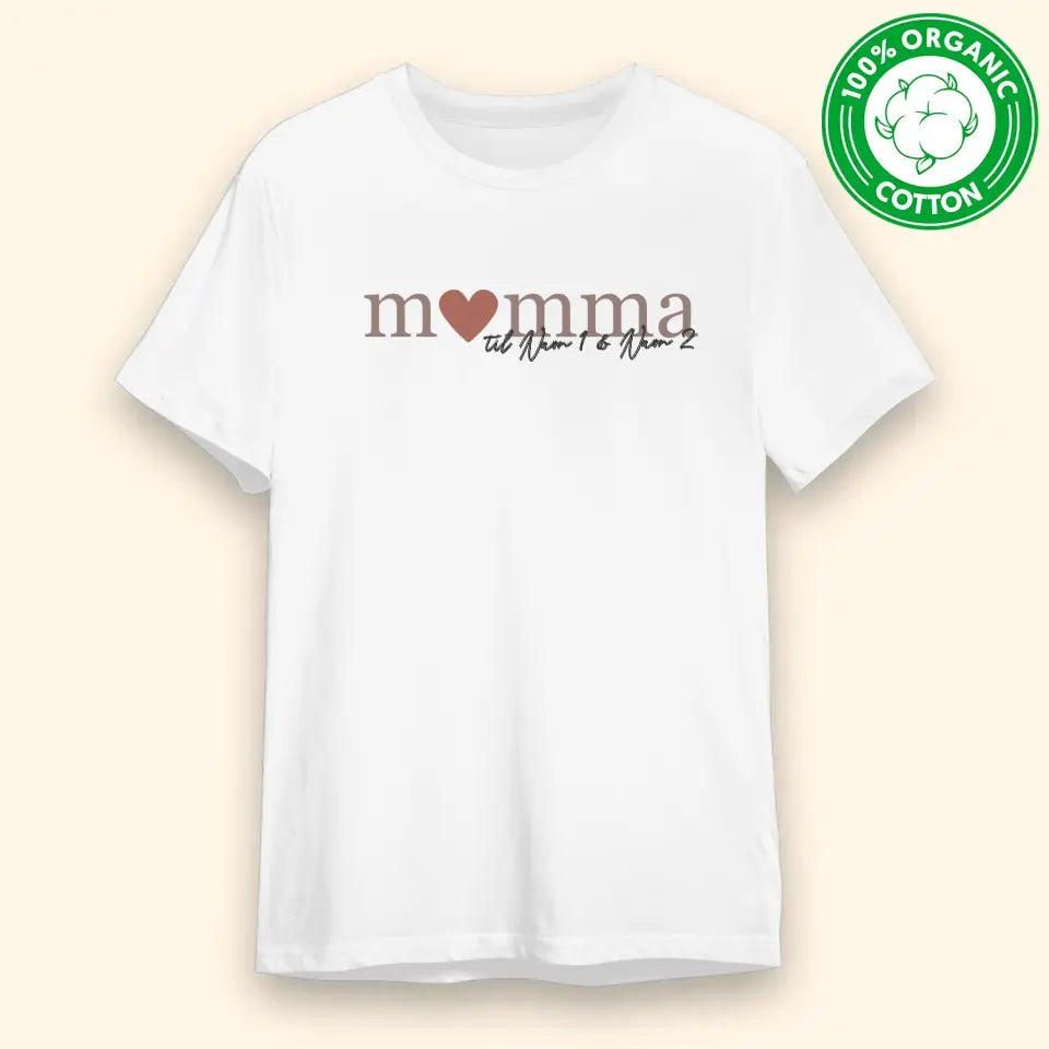 Økologisk T-skjorte Tilpasset Spesielt for Mamma