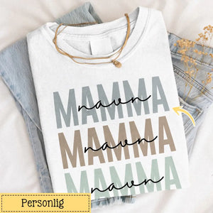 T-skjorte med Mamma Tekstmønster