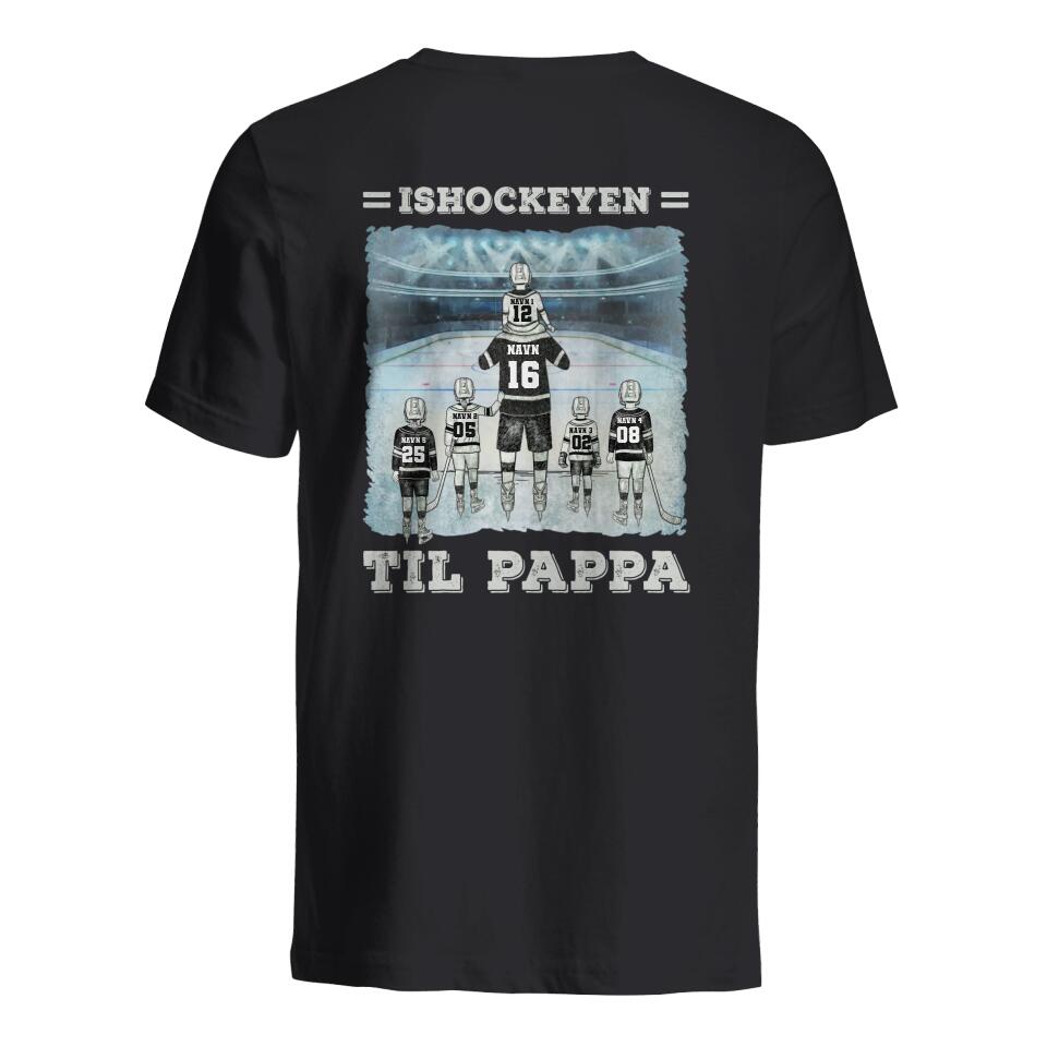 Personlig Pappa T skjorte | Tilpasse gave til pappa | Ishockeyen til pappa