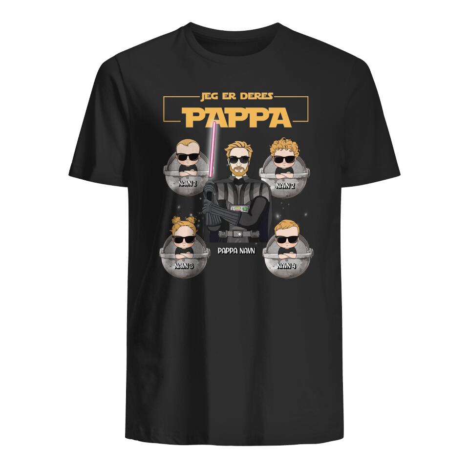 Personlig Pappa T skjorte | Tilpasse gave til pappa | Jeg er deres Pappa