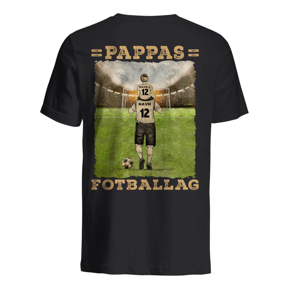 Personlig Pappa T skjorte | Tilpasse gave til pappa | Pappas Fotballag